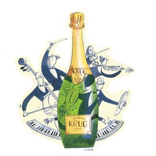 Saturday Telegraph kurg wine section illustration 