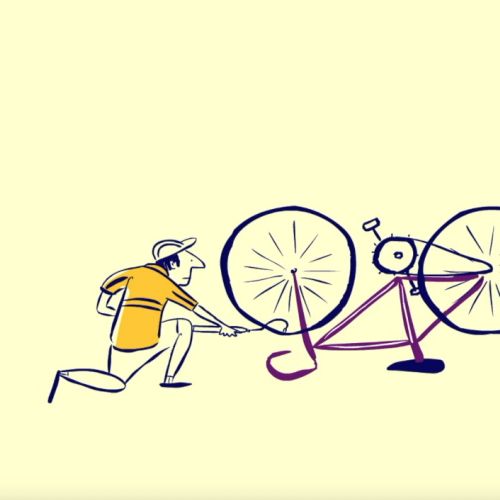 Animation of cycle repairing 