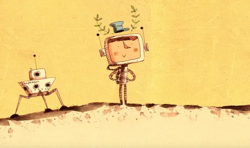 2d animation about The King and Queen of Space