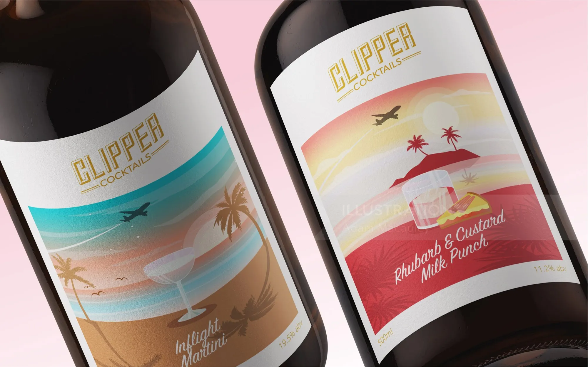 Rebranding project – updated packaging for Clipper Bar bottled cocktails