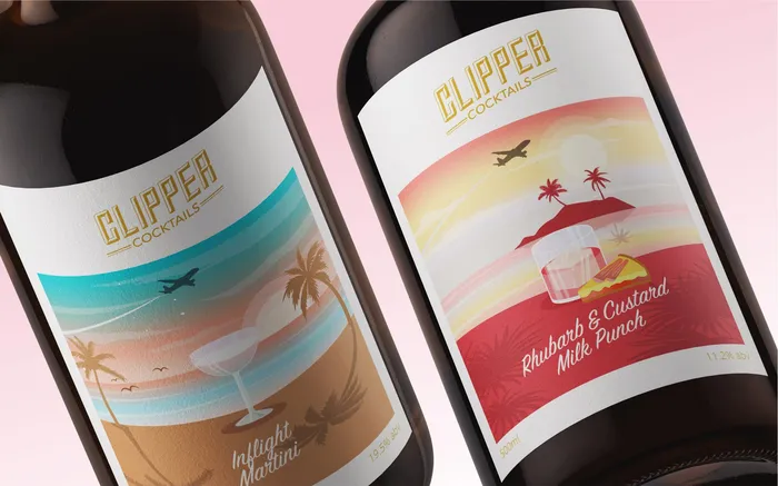 Rebranding project – updated packaging for Clipper Bar bottled cocktails