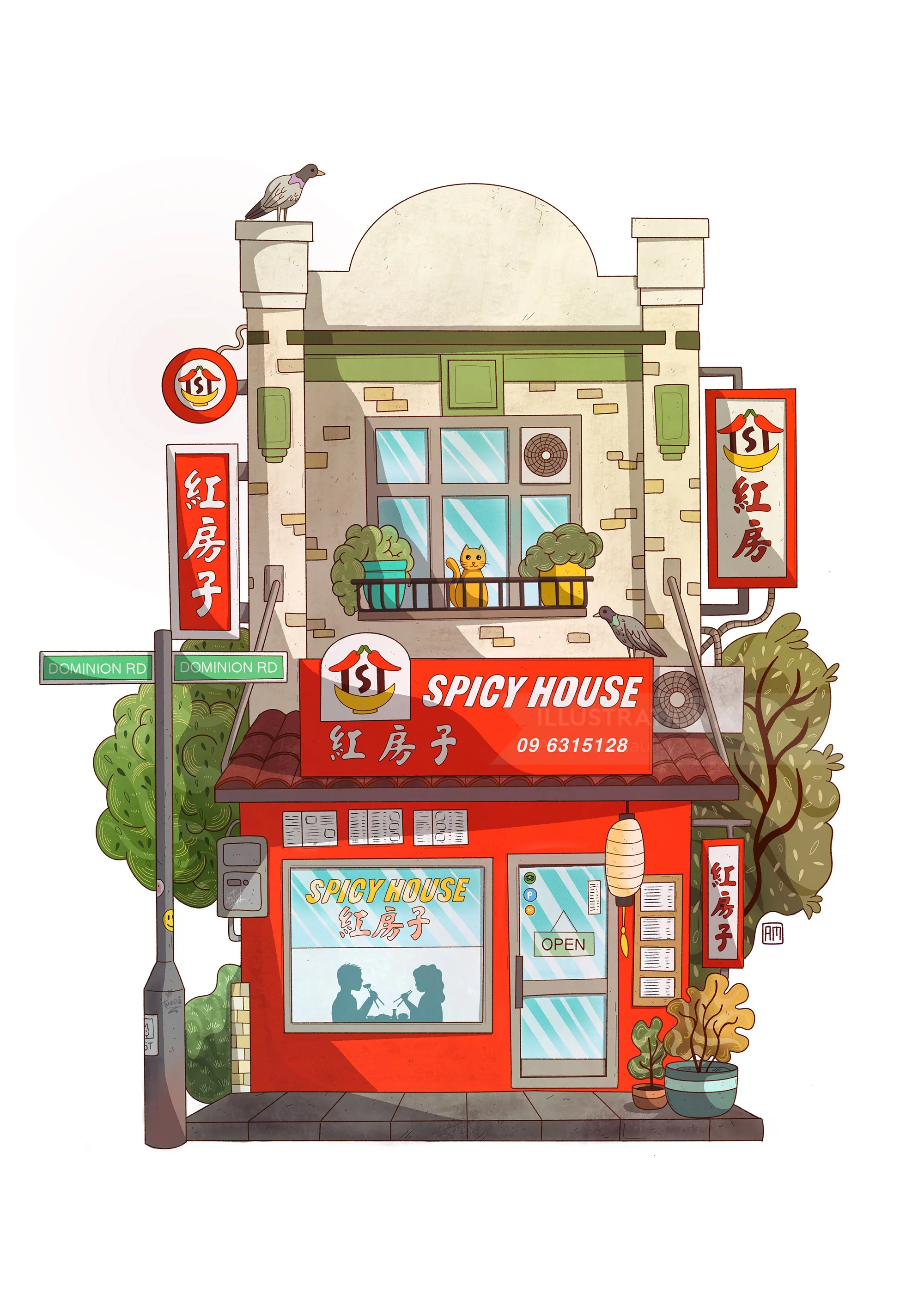 Colorful tribute to a favorite Asian eatery in New Zealand food district