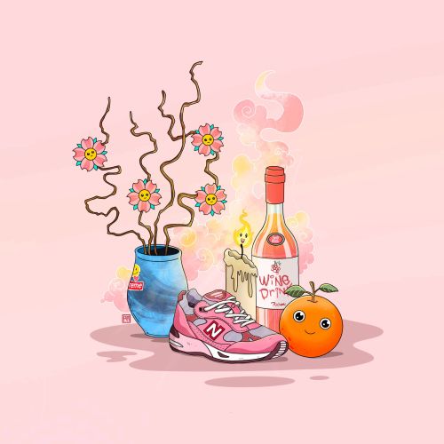 Vibrant artwork transforming common objects into joyful character figures