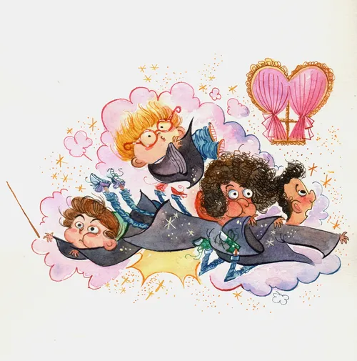 Dreaming watercolor illustration 