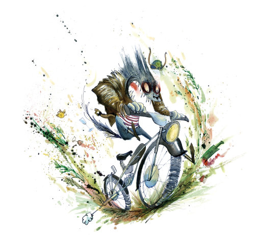 Illustration de vélo de souris