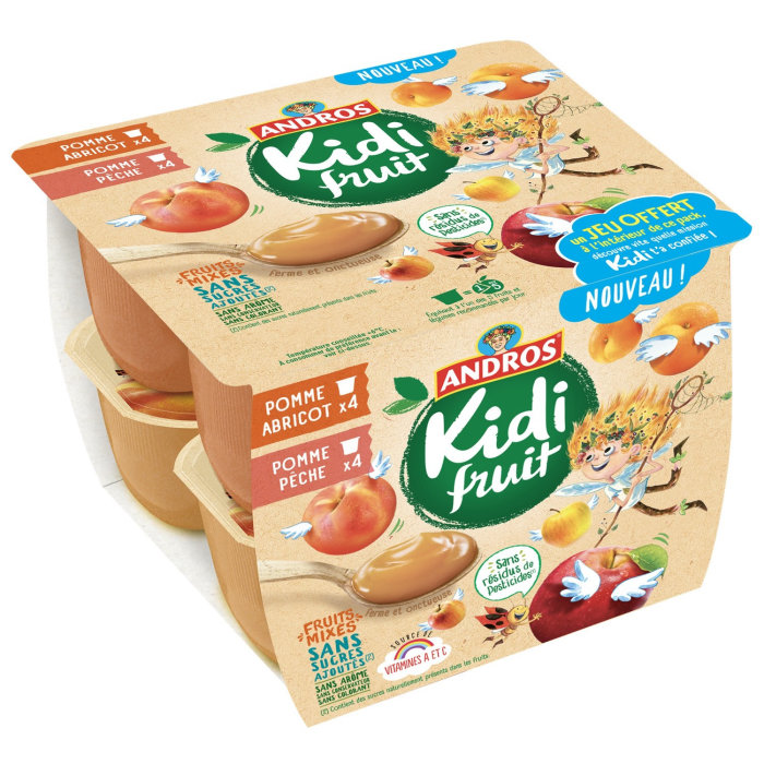Packaging illustration of Andros kidi fruit 