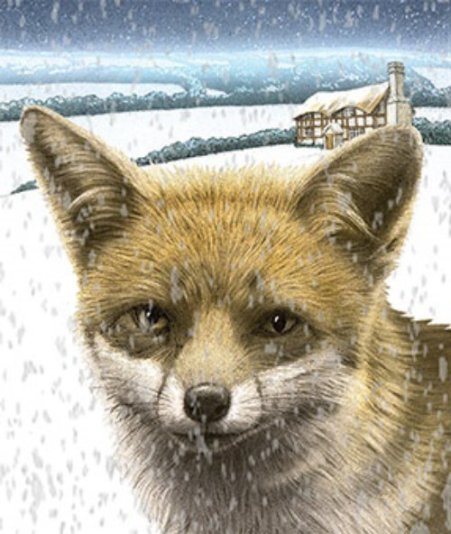 Fox dans la neige, animation par Alan Baker