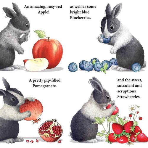 Rabbit's eating an apple