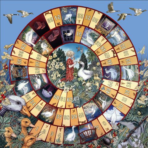 A retro board game with a nature and bird theme by Alan Baker