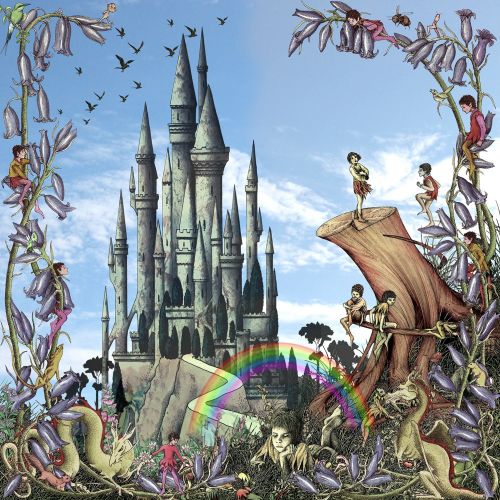 Children's fantasy castle illustration