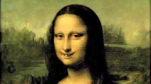 Retrato de Mona Lisa - Uma ilustração de Alan Baker