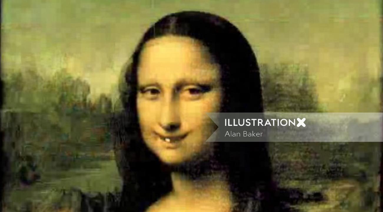 Portrait de Mona Lisa - Une illustration par Alan Baker