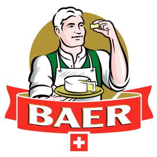 Logotipo do fabricante de queijo Baer
