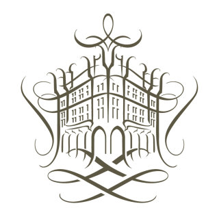 Logotipo de arte de linha da casa de fragrâncias

