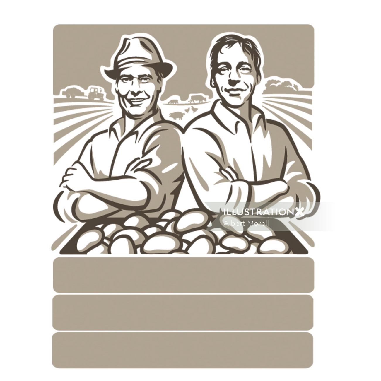 Logo de la marque de chips de pomme de terre