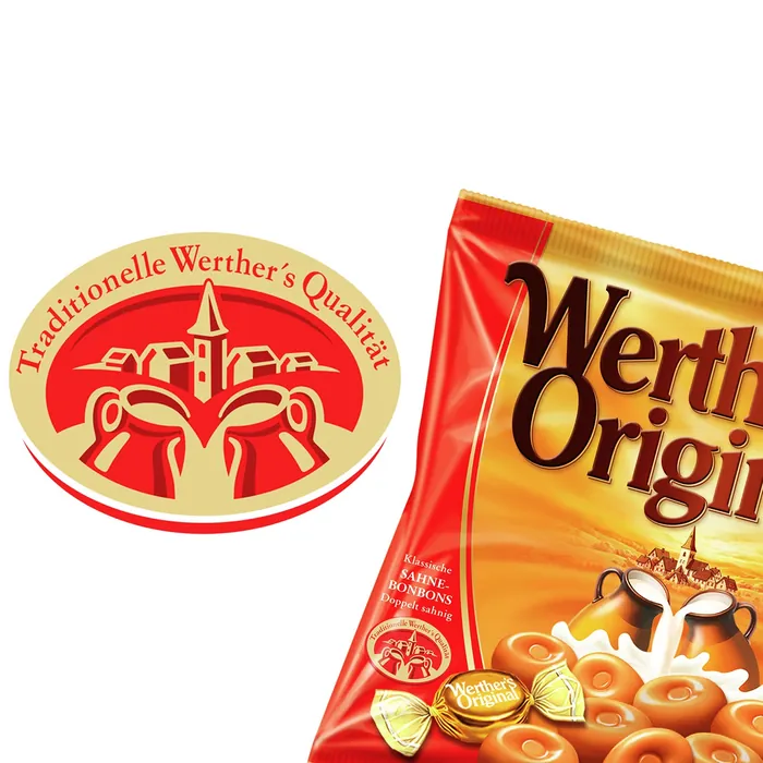 Werther's Original caramel candy package and brand logo