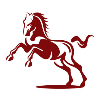 Illustration du logo du cheval
