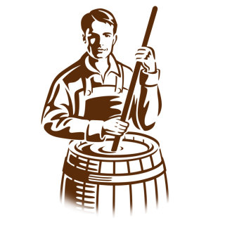 传统啤酒酿造商的插图
