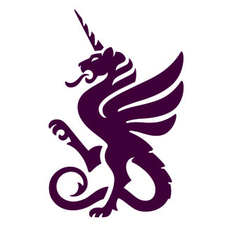 Logotipo da ilustração do dragão

