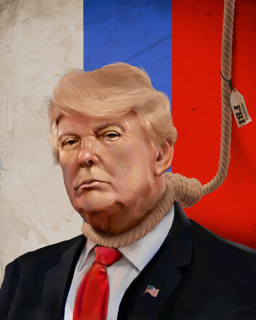 Retrato de Donald Trump