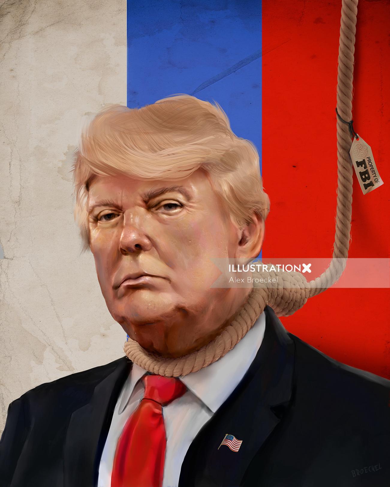 Portrait de Donald Trump