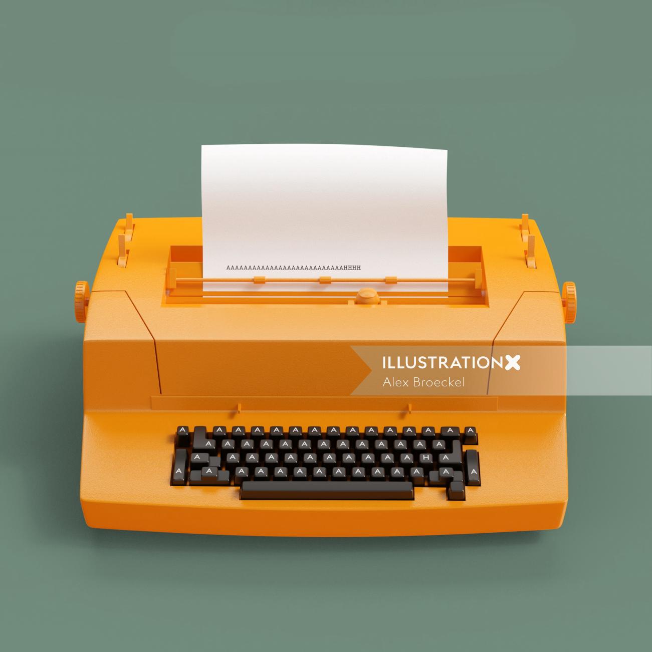 Machine à écrire graphique