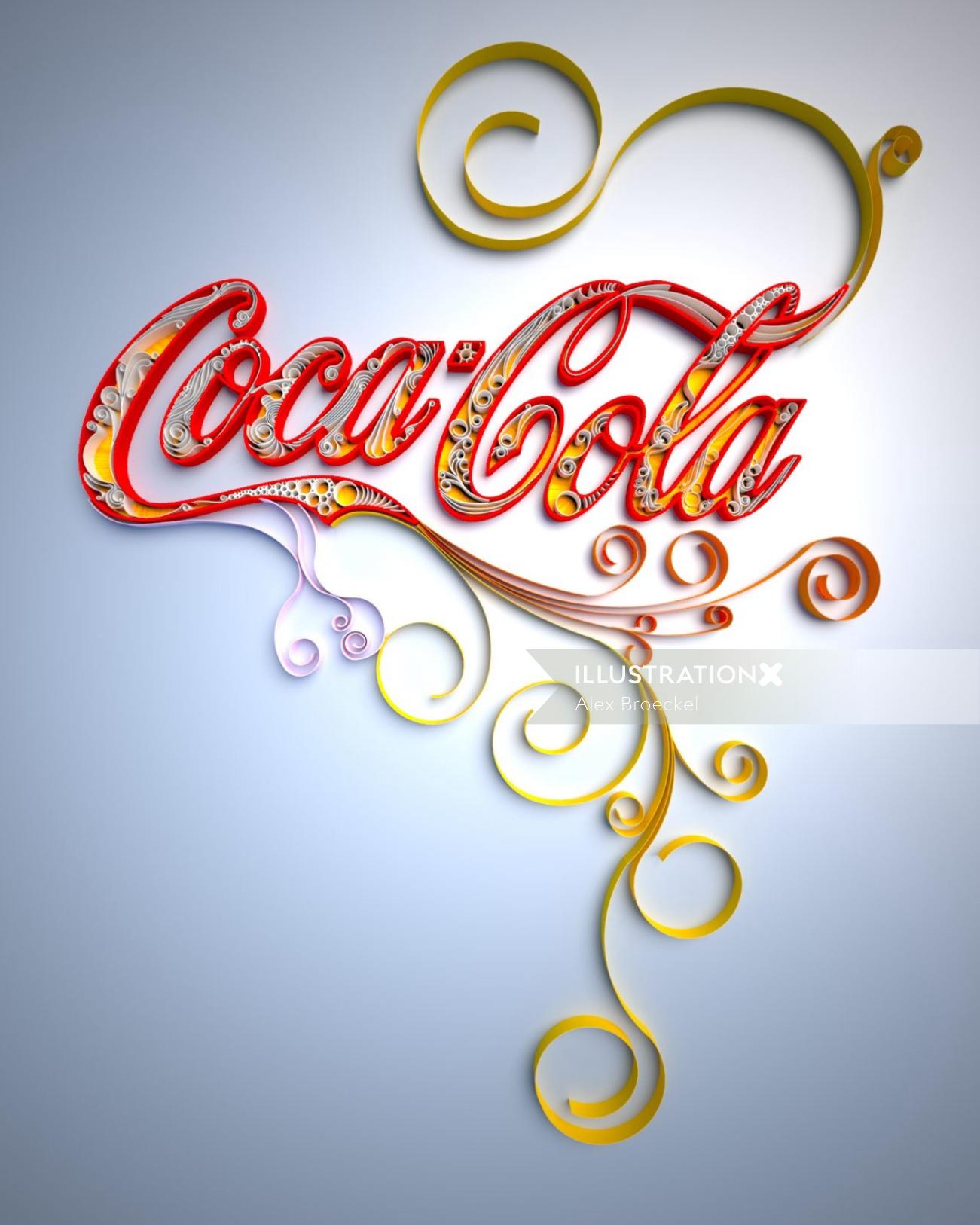 Diseño de letras de Coca-Cola