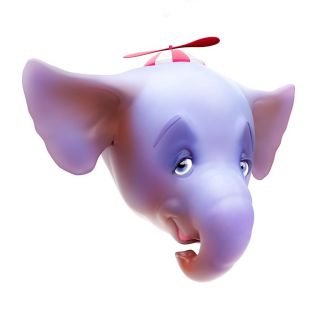 CGI Illustration of Elephant Head