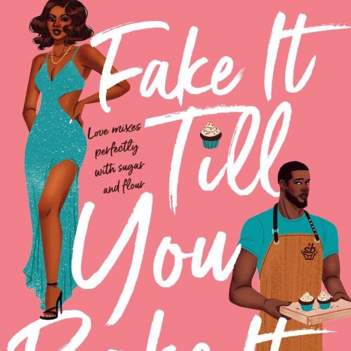 Book cover illustration of Fake It Till You Bake It by Alex Cabal showing two characters