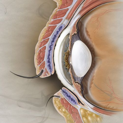 Dry eye section realistic image