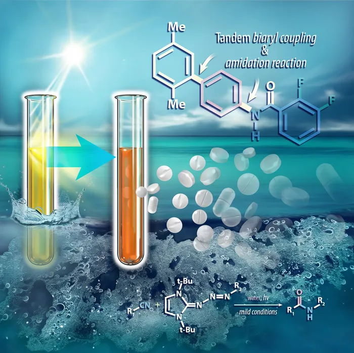 Technical illustration showing simple synthesis of Anilides