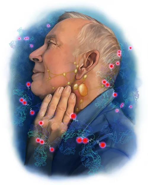 Educational illustration about treatment of non-Hodgkin lymphoma