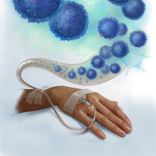 Alex Webber create a T cell Therapy illustration