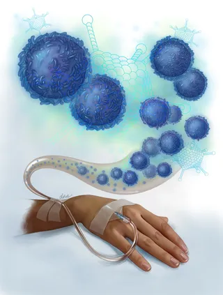 Alex Webber create a T cell Therapy illustration