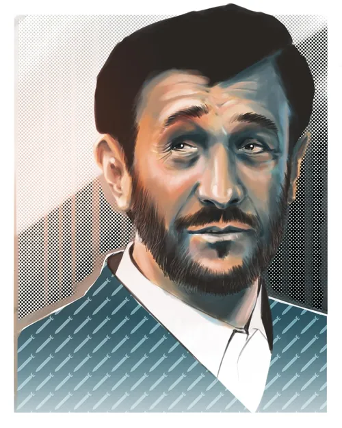 Digital portrait of a bearded man wearing blue sweater by Alexander Roncaldier