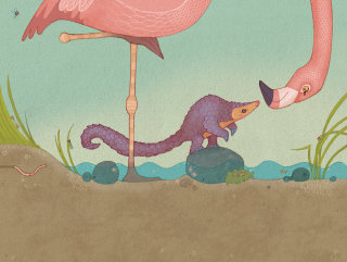 AlexandraBall.PetitPangolin.Flamingo