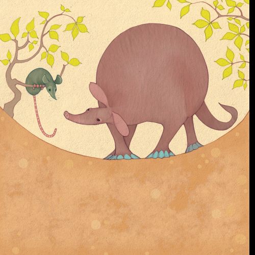 Drawing of mouse and elephant