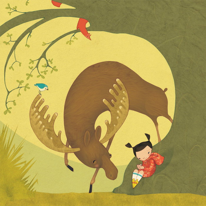 Moose and me illustration by Alexandra Ball