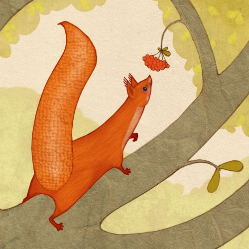 Alexandra Ball: The Animals Of Mossy Forest App: Squirrel