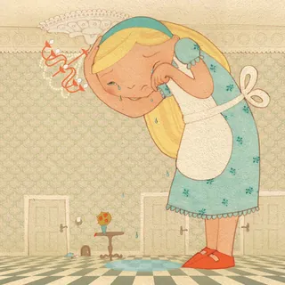 Character Drawing of Alice in Wonderland