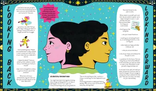 Gemini zodiac sign illustration showing two faces by Alison Kerry