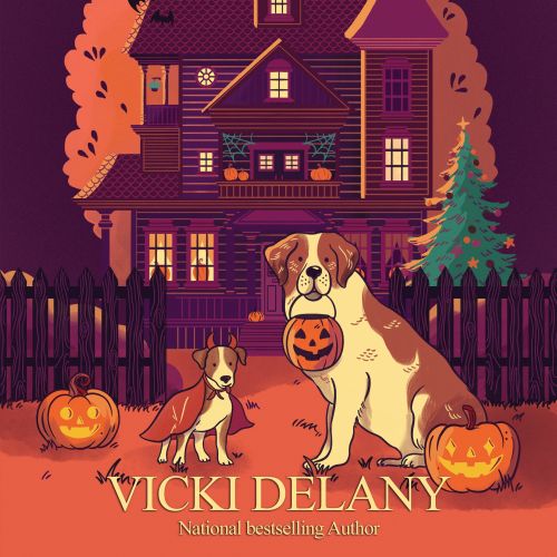 Book cover for 'Tis The Season To Be Scary by Vicki Delany, illustrated by Alison Kerry