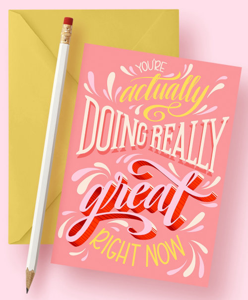 Lettering art of your actually doing really great