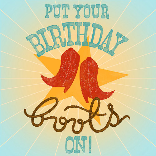 Put your birthday greets on lettering 