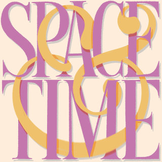 Arte de caligrafía del espacio-tiempo. 