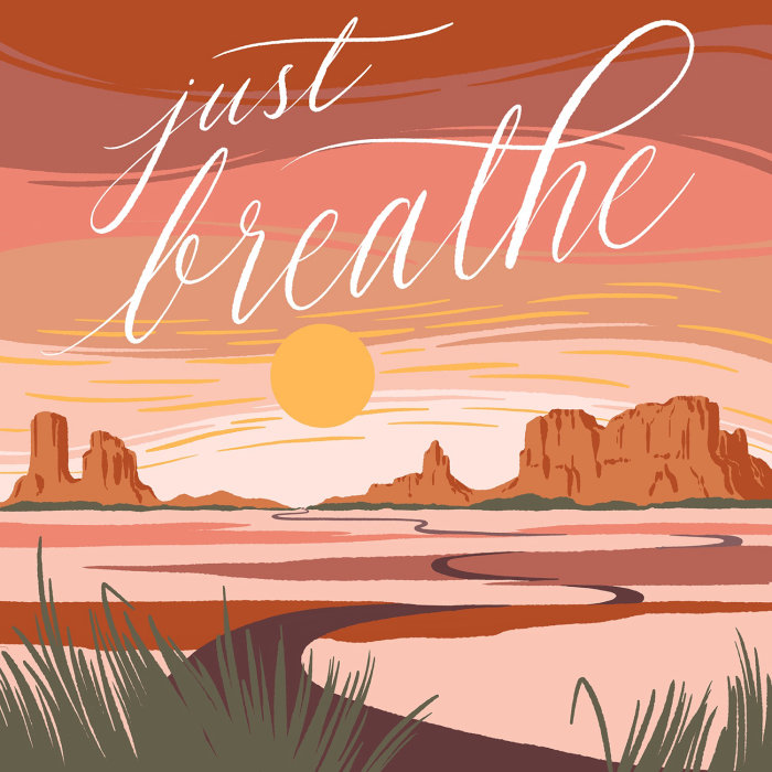 Graphic design of just breath 