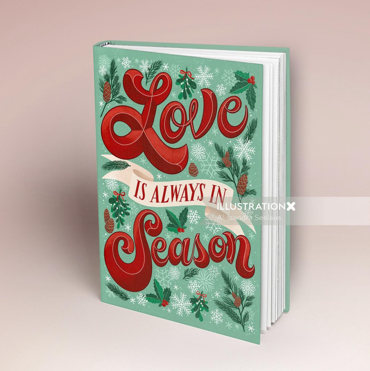 为《爱总是在季节》这本书制作封面