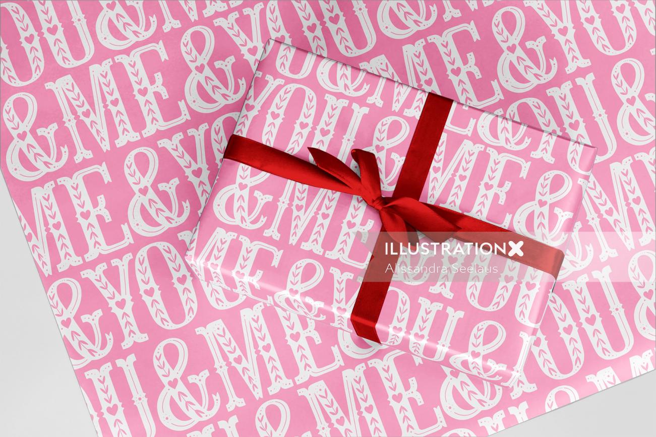Packing Gift wrapper you & Me
