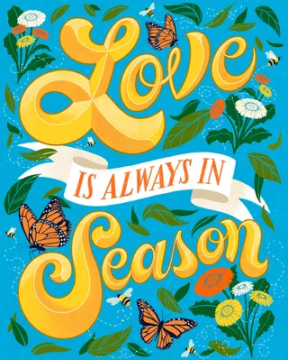 Lettering Love is always in season
