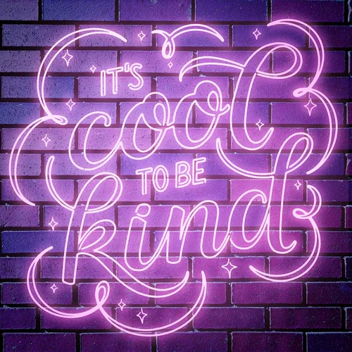 Lettering its cool to be kind
